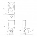 Kompakt WC Arteco CleanOn z deską wolnoopadającą K667-069 Cersanit